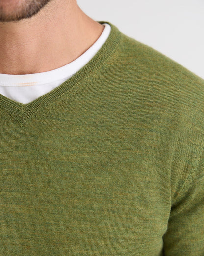 Basic V-Neck Pure Wool Pullover
