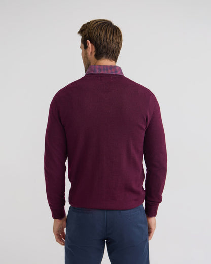Basic V-Neck Pure Wool Pullover