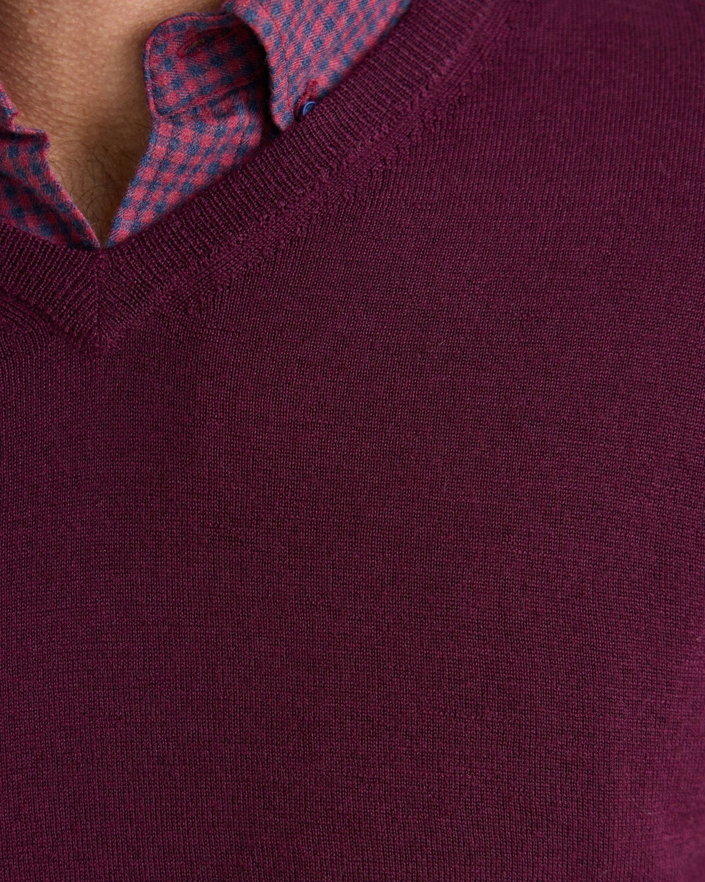 Basic V-Neck Pure Wool Pullover