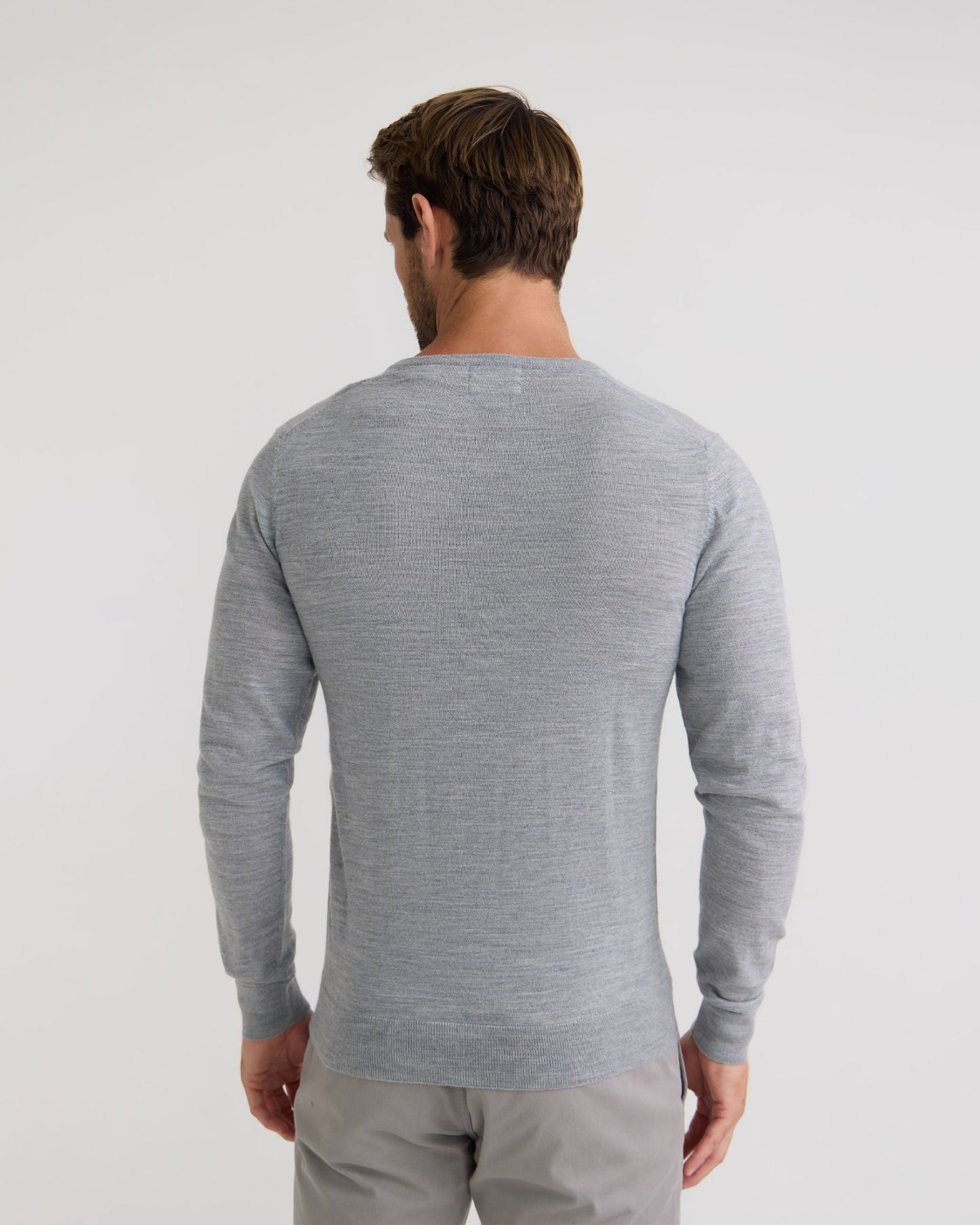 Basic V-Neck Pure Wool Pullover