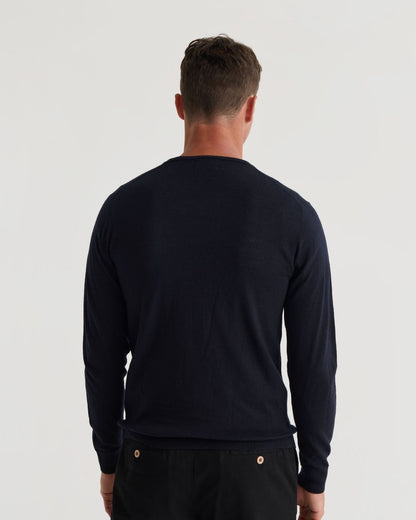 Basic V-Neck Pure Wool Pullover