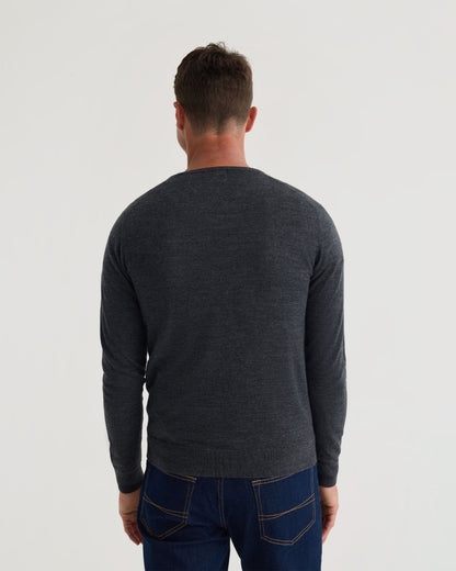 Basic V-Neck Pure Wool Pullover