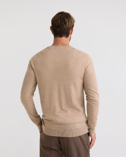 Basic V-Neck Pure Wool Pullover