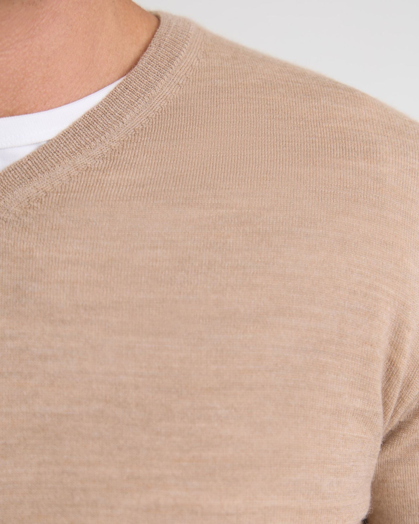 Basic V-Neck Pure Wool Pullover