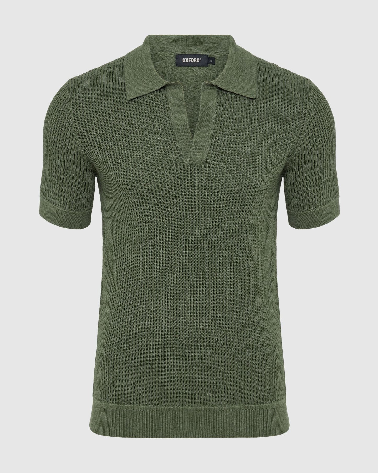 Huck Lined Knitted Polo