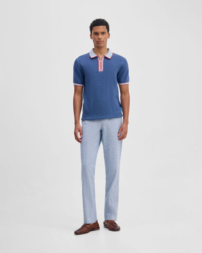 Holden Zip Neck Knitted Polo