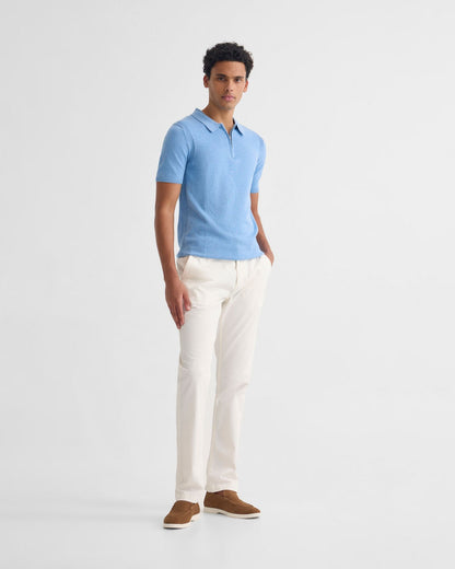 Otis Zip Neck Knitted Polo