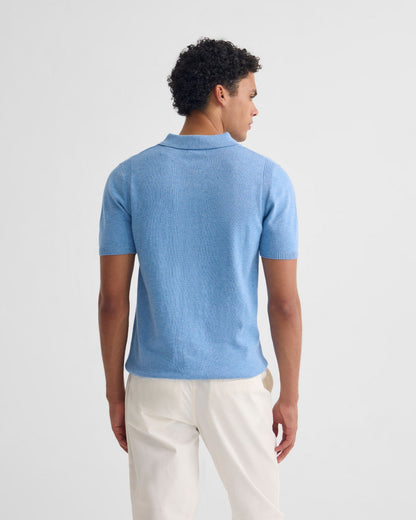 Otis Zip Neck Knitted Polo