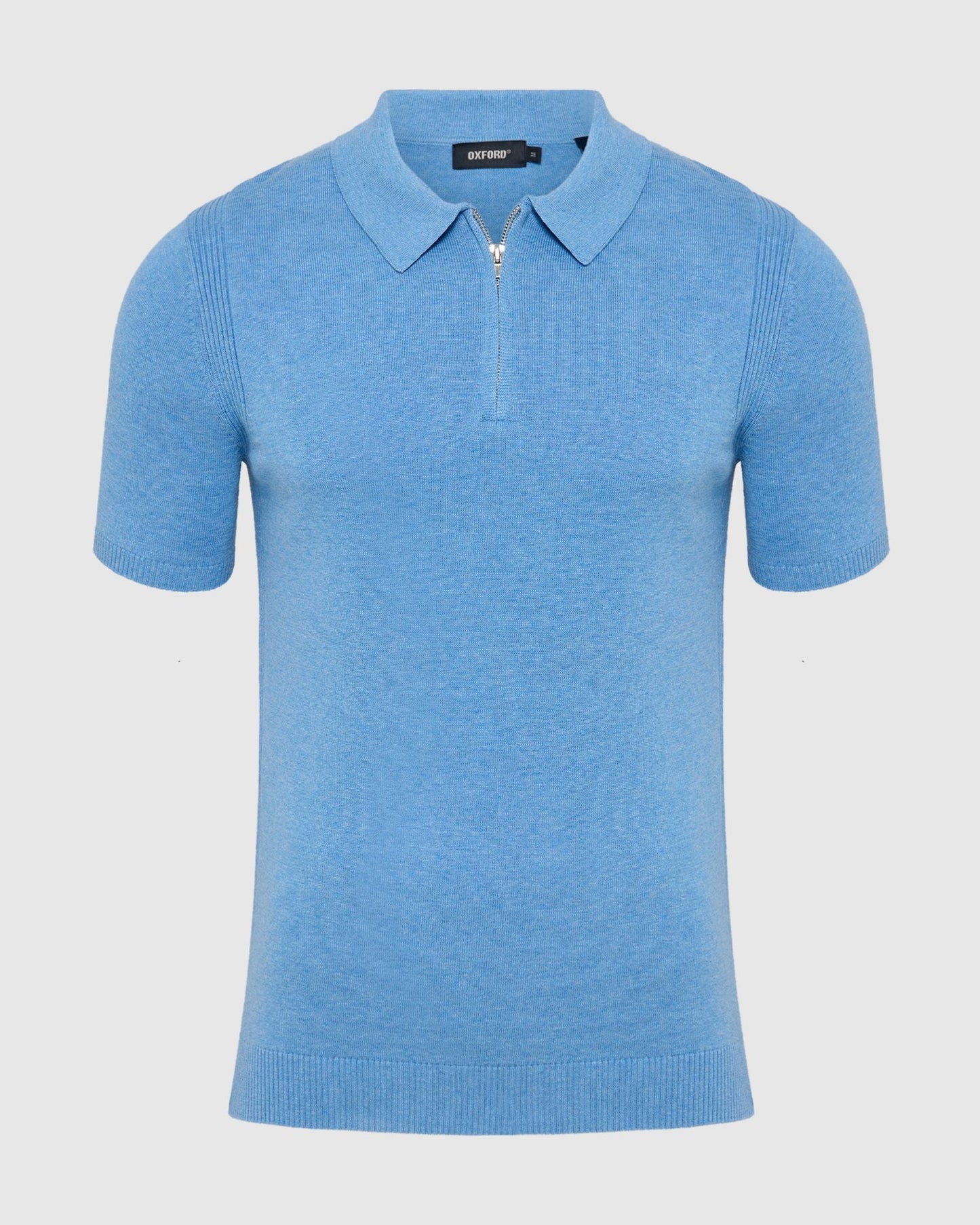 Otis Zip Neck Knitted Polo