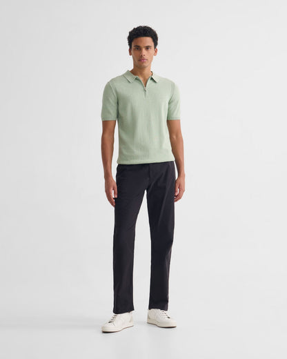 Otis Zip Neck Knitted Polo