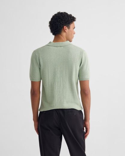 Otis Zip Neck Knitted Polo