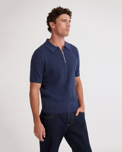 Remy Zip Neck Polo