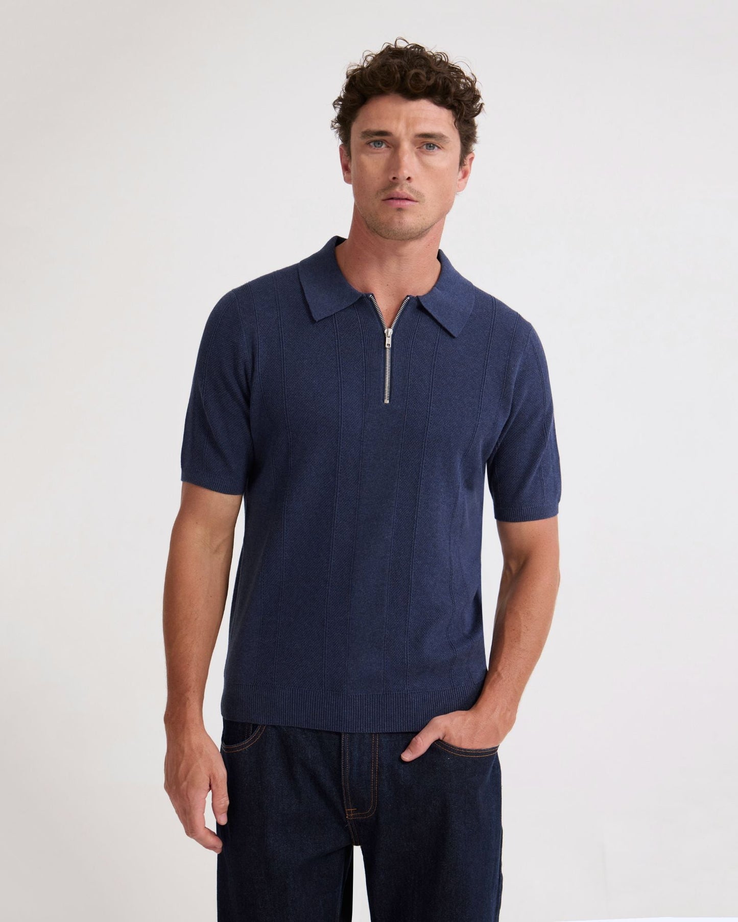 Remy Zip Neck Polo
