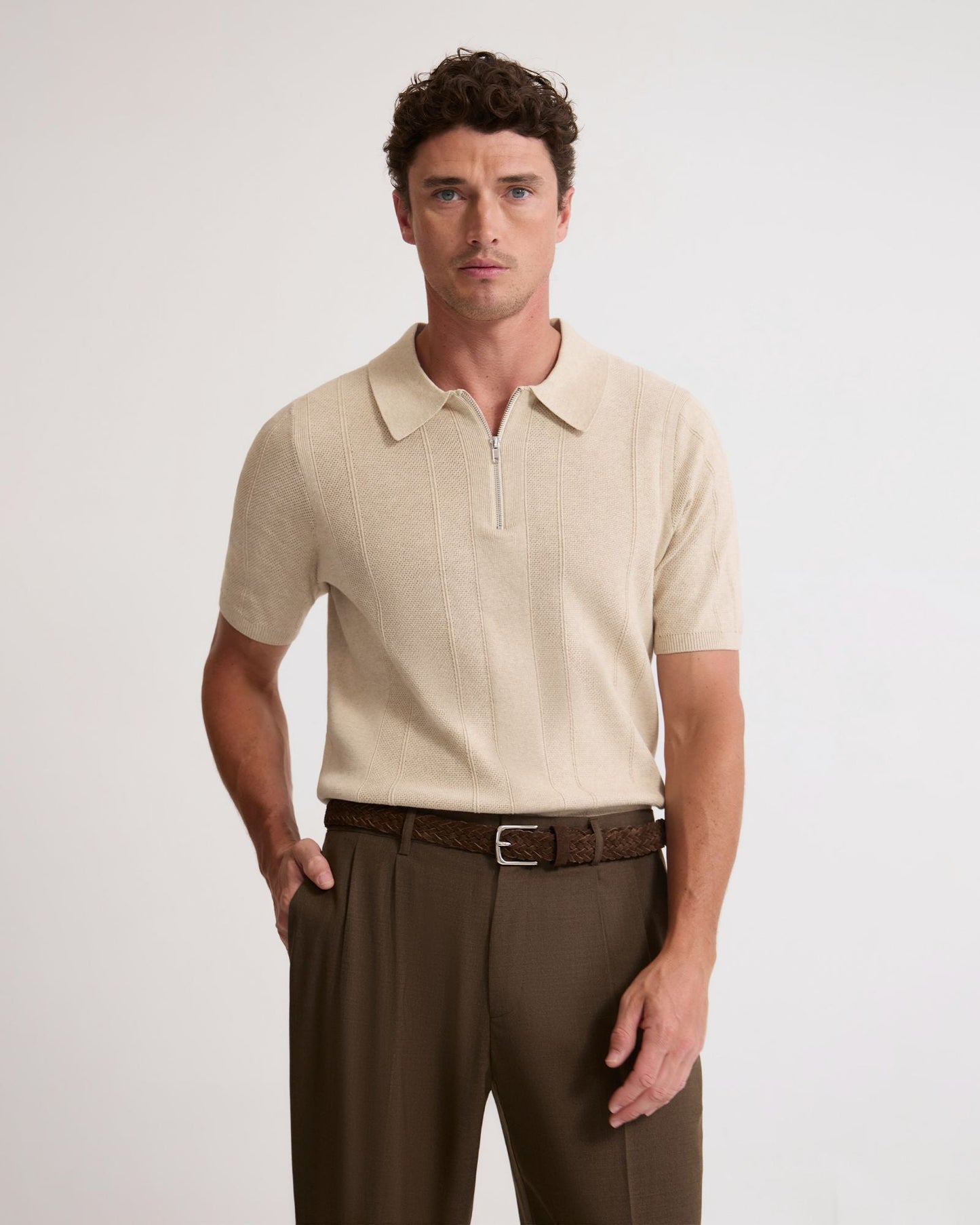 Remy Zip Neck Polo