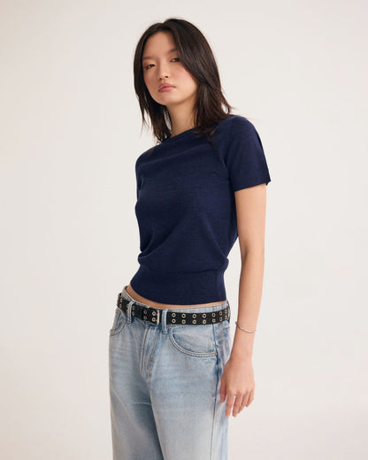 Grace Short Sleeve Merino Knit