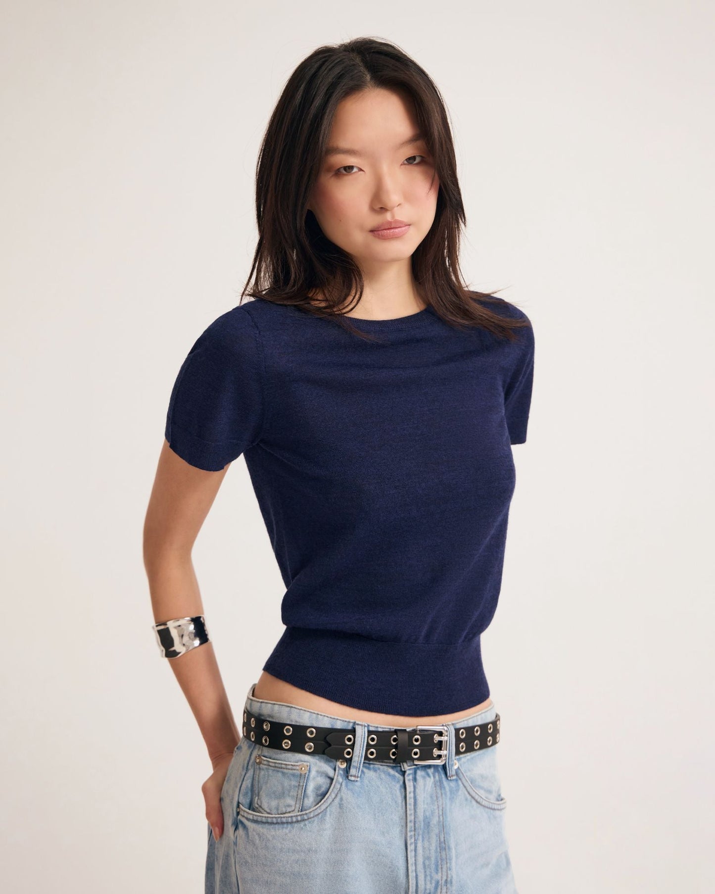 Grace Short Sleeve Merino Knit