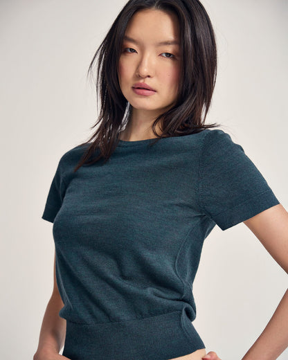 Grace Short Sleeve Merino Knit