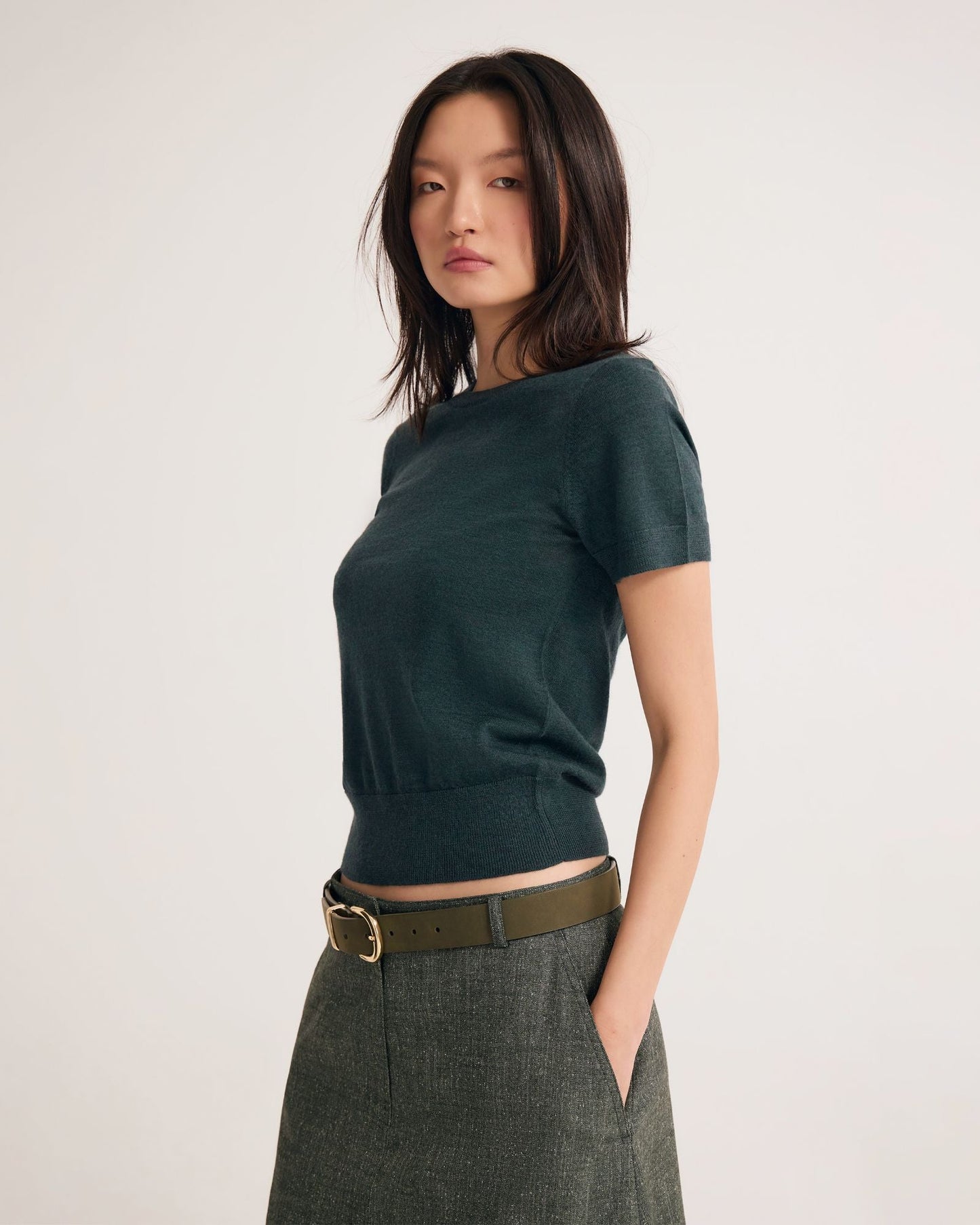 Grace Short Sleeve Merino Knit