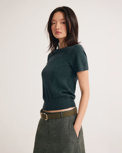 Grace Short Sleeve Merino Knit