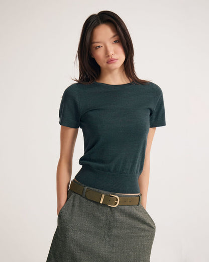 Grace Short Sleeve Merino Knit