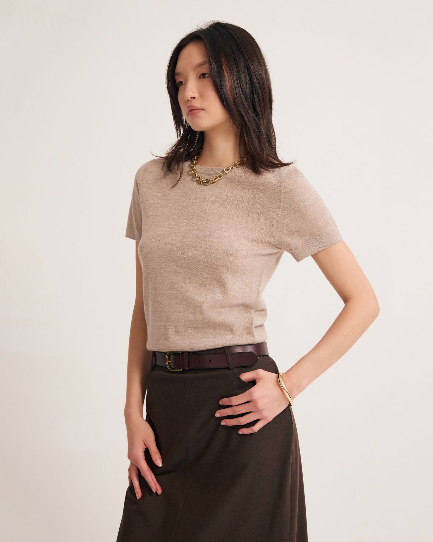 Grace Short Sleeve Merino Knit