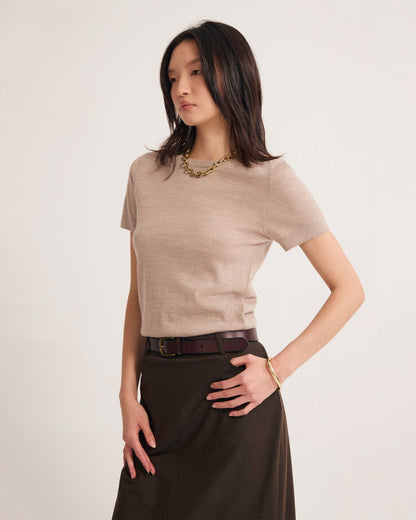 Grace Short Sleeve Merino Knit