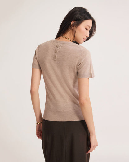 Grace Short Sleeve Merino Knit