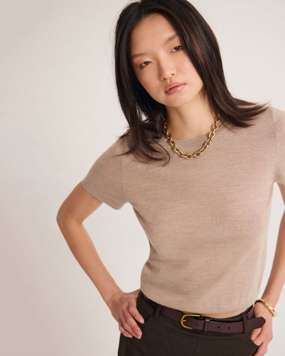 Grace Short Sleeve Merino Knit