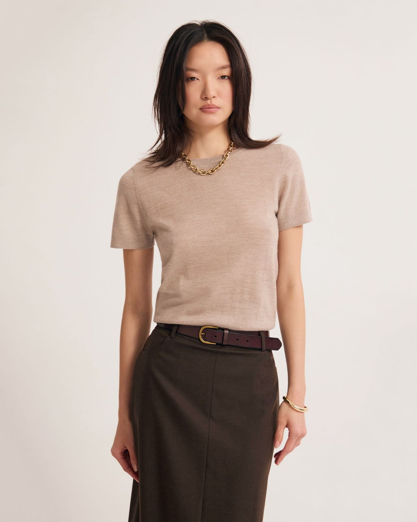 Grace Short Sleeve Merino Knit