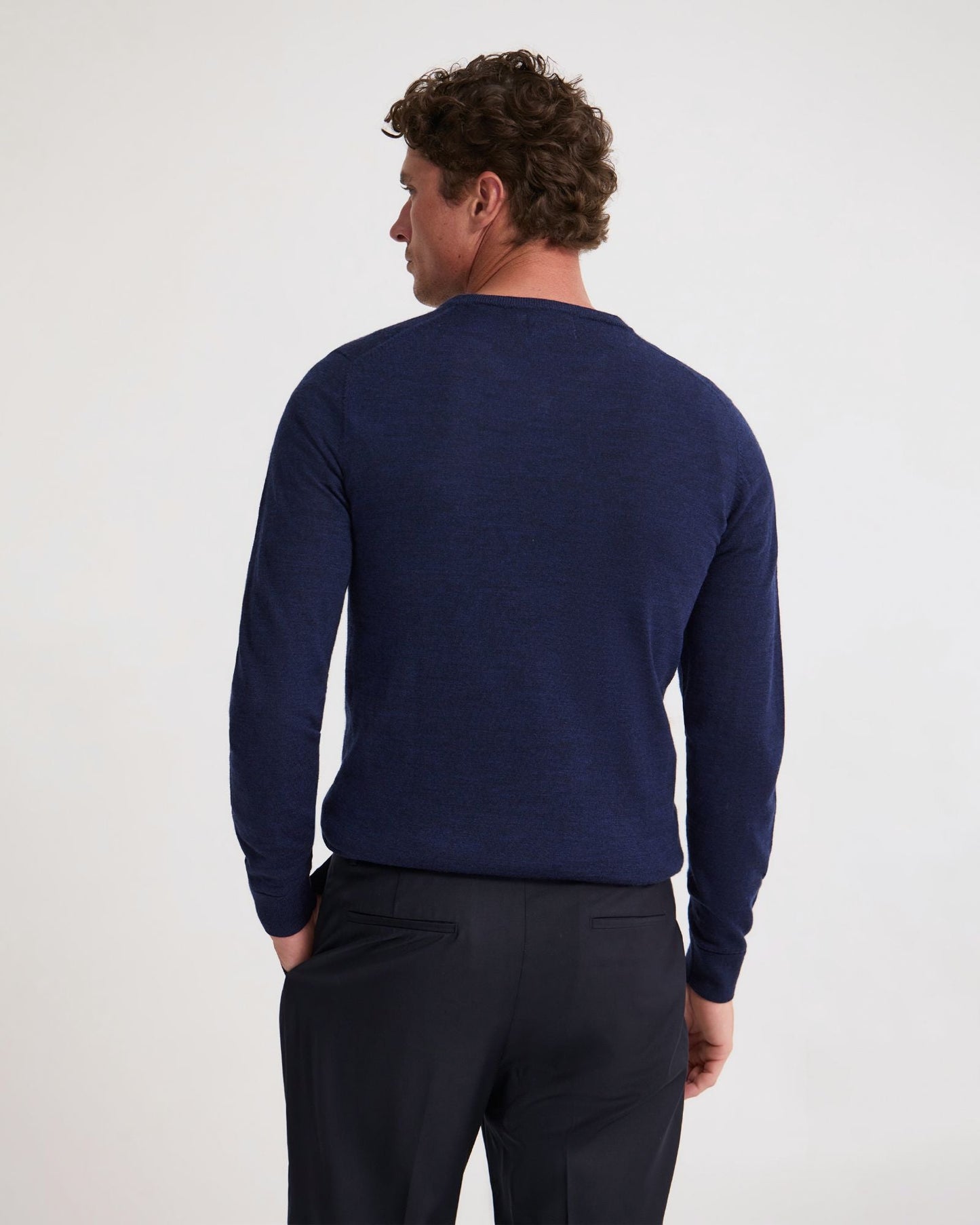 Basic V-Neck Pure Wool Pullover