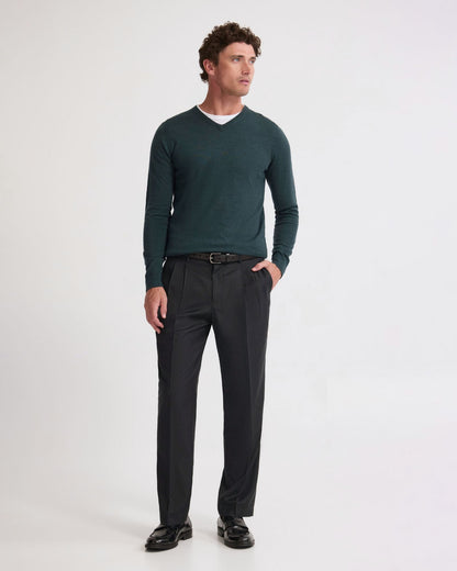 Basic V-Neck Pure Wool Pullover
