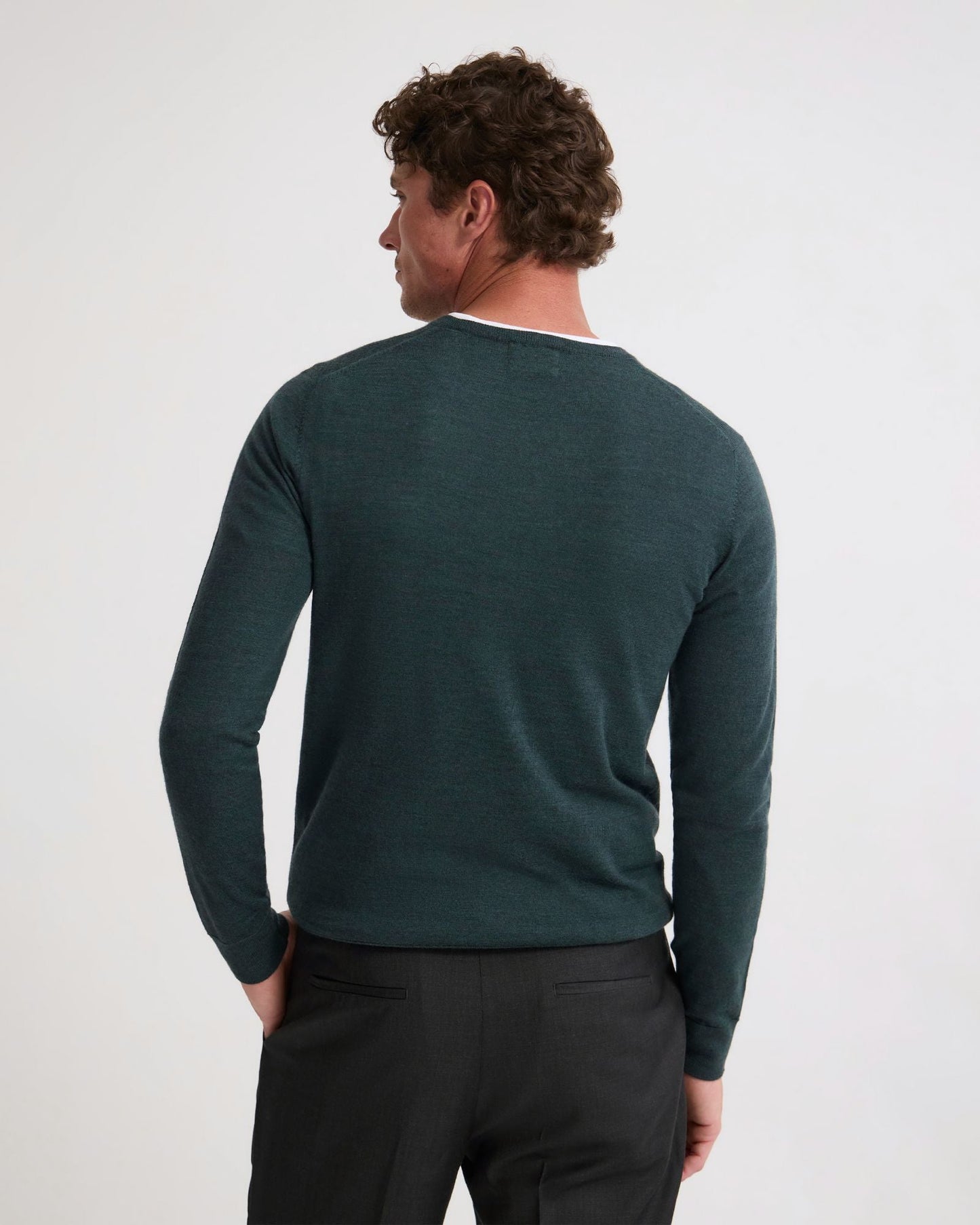 Basic V-Neck Pure Wool Pullover