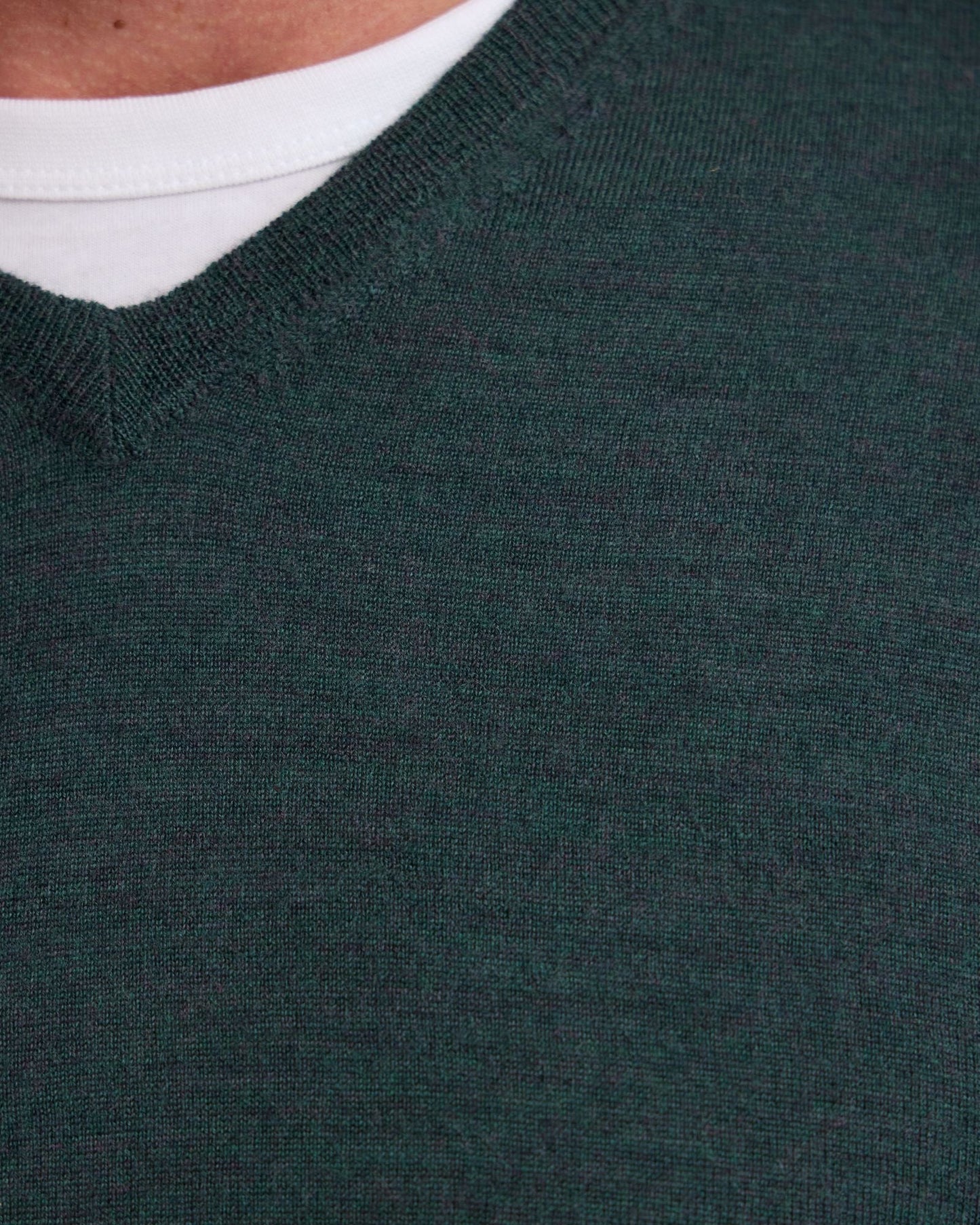 Basic V-Neck Pure Wool Pullover