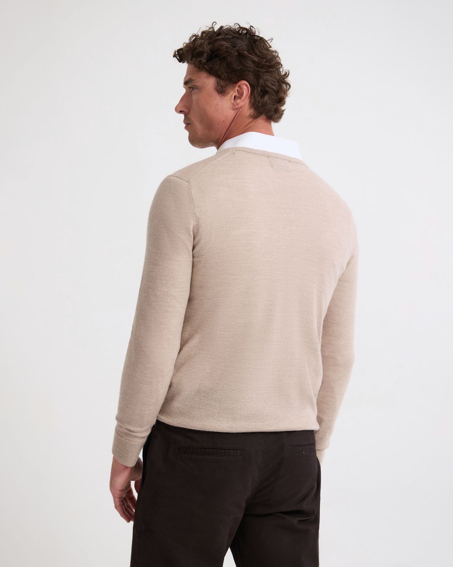 Basic V-Neck Pure Wool Pullover