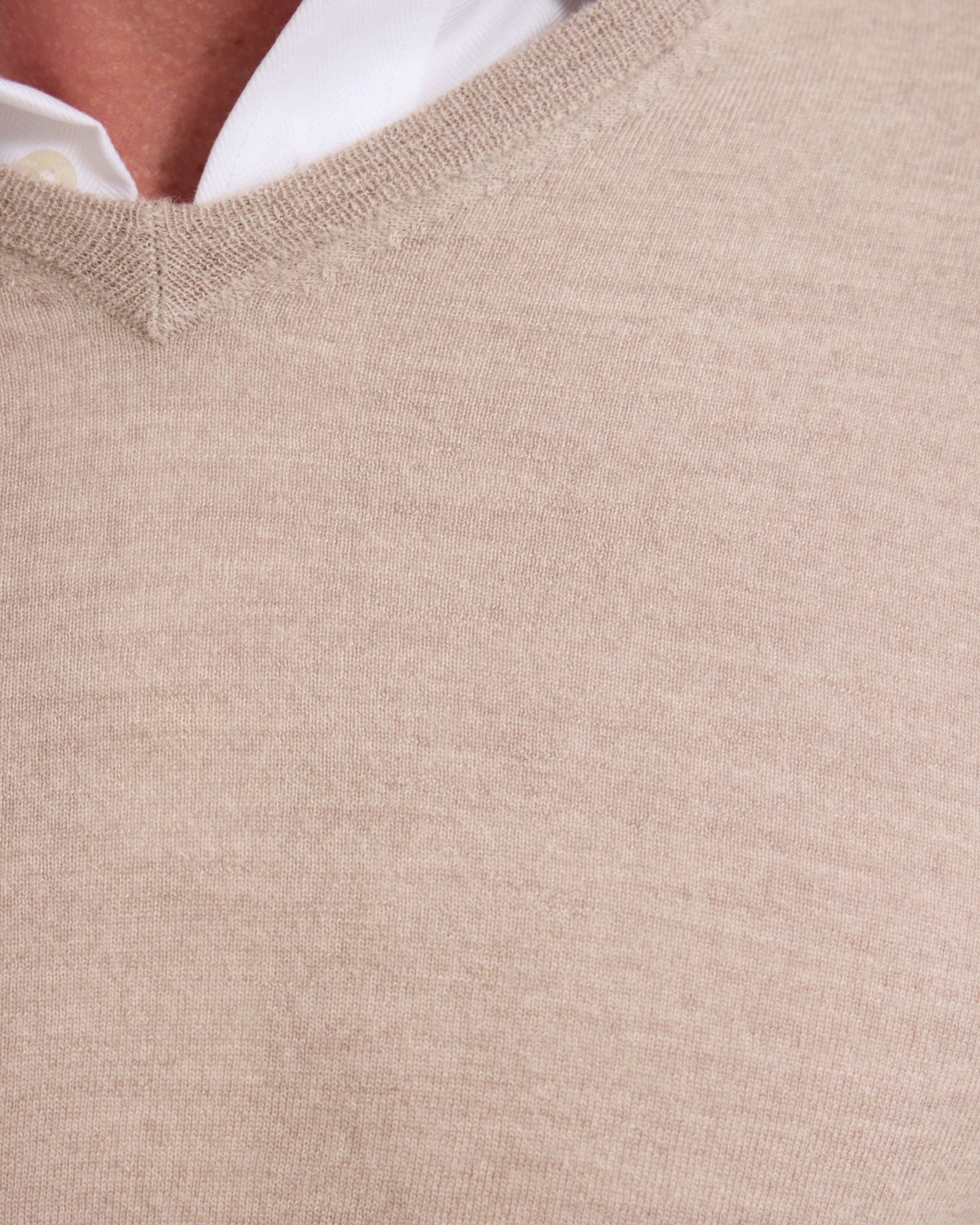 Basic V-Neck Pure Wool Pullover