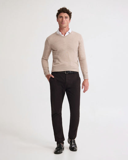 Basic V-Neck Pure Wool Pullover
