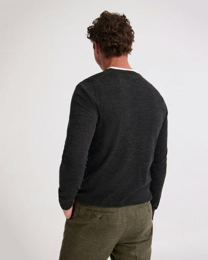 Basic V-Neck Pure Wool Pullover