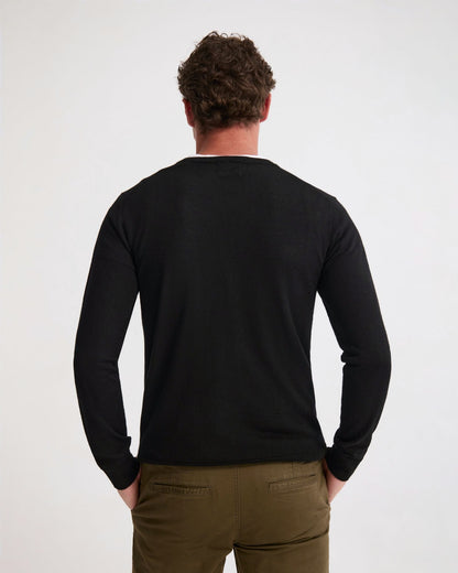 Basic V-Neck Pure Wool Pullover