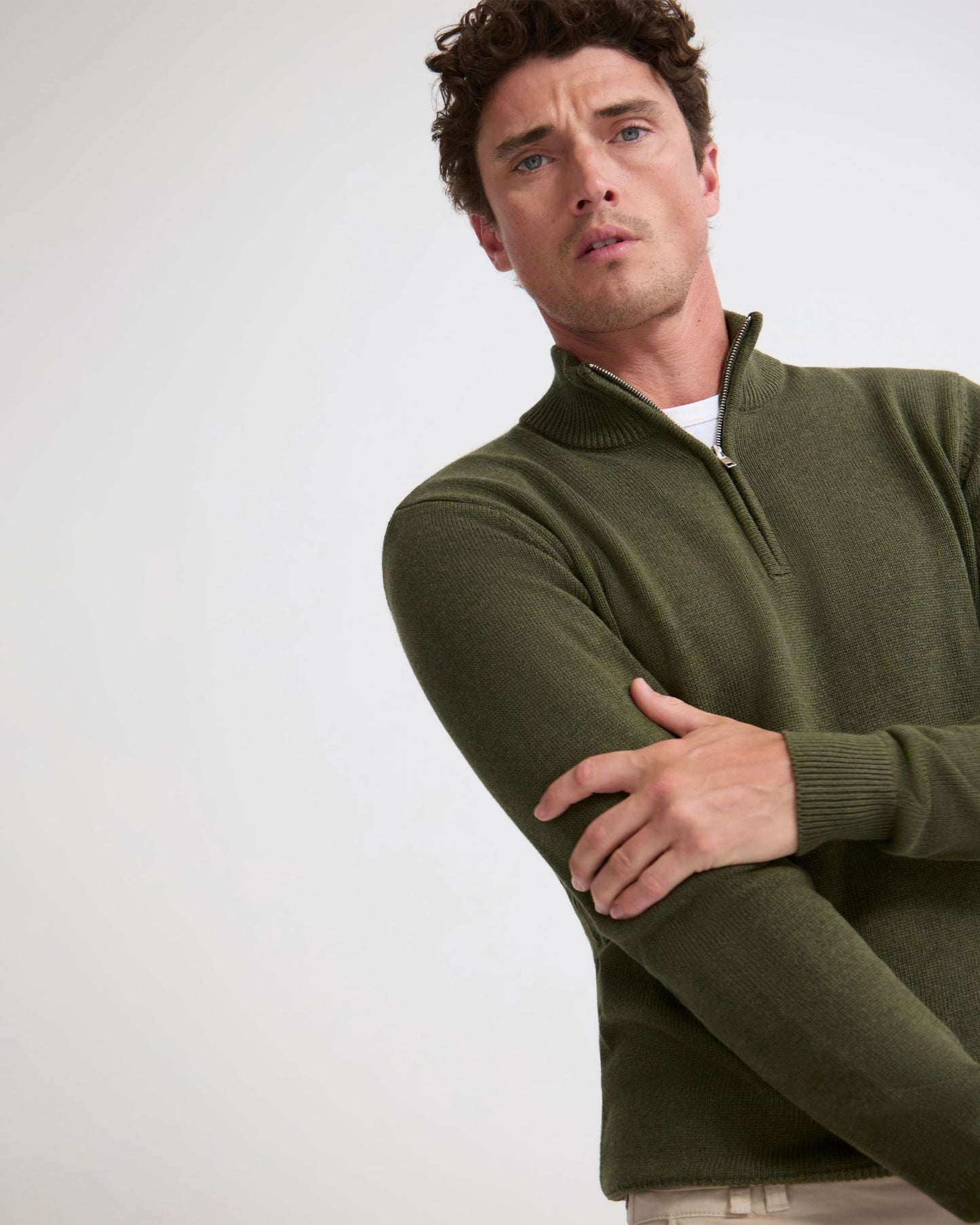 Robert Zip Neck Knit Pullover