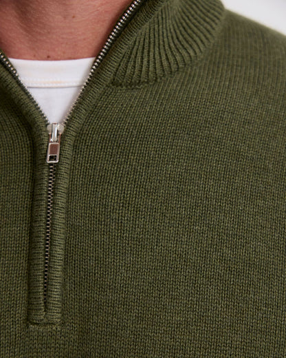 Robert Zip Neck Knit Pullover