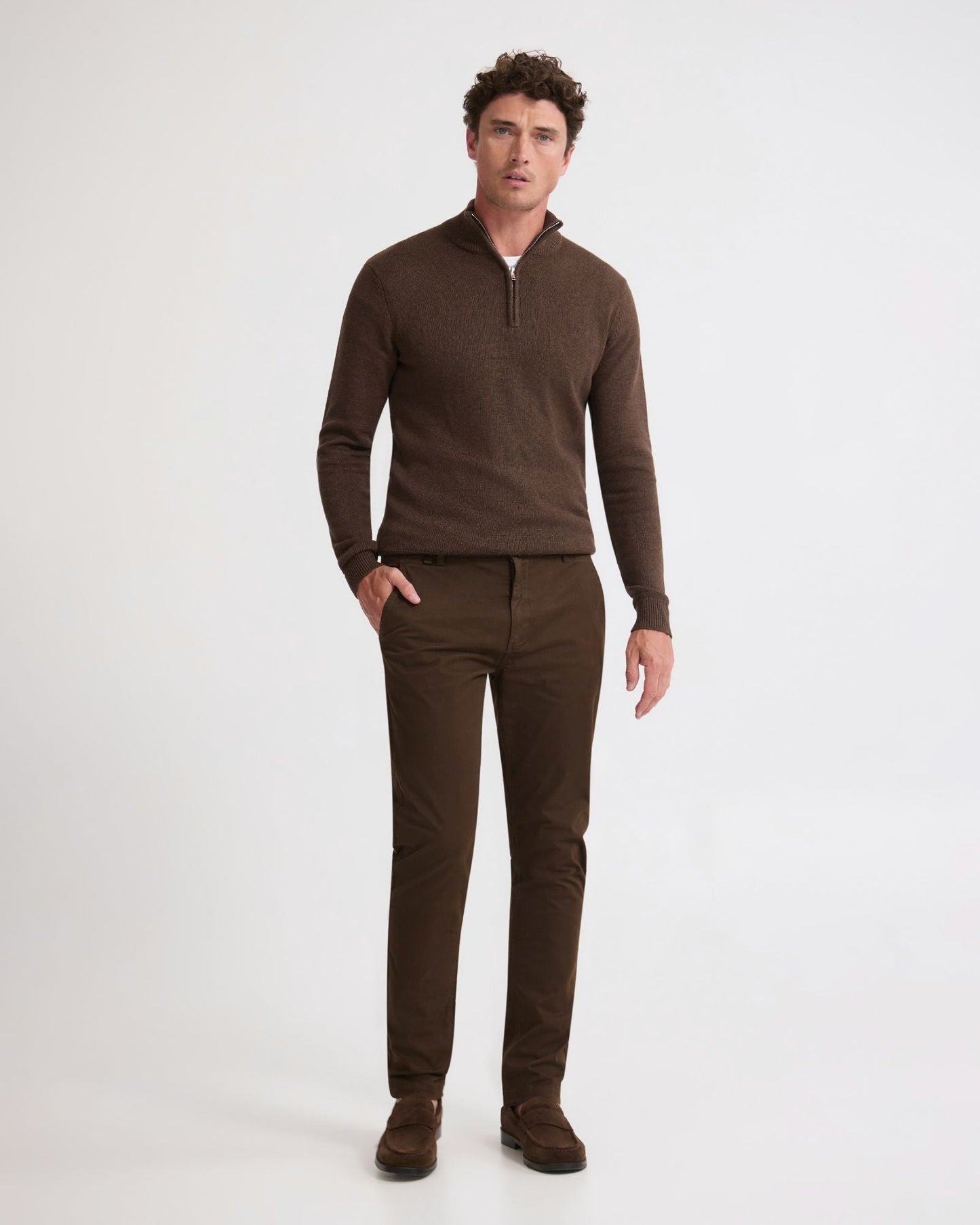 Robert Zip Neck Knit Pullover