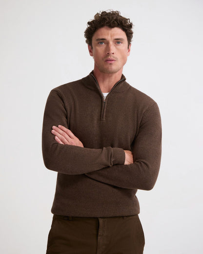 Robert Zip Neck Knit Pullover