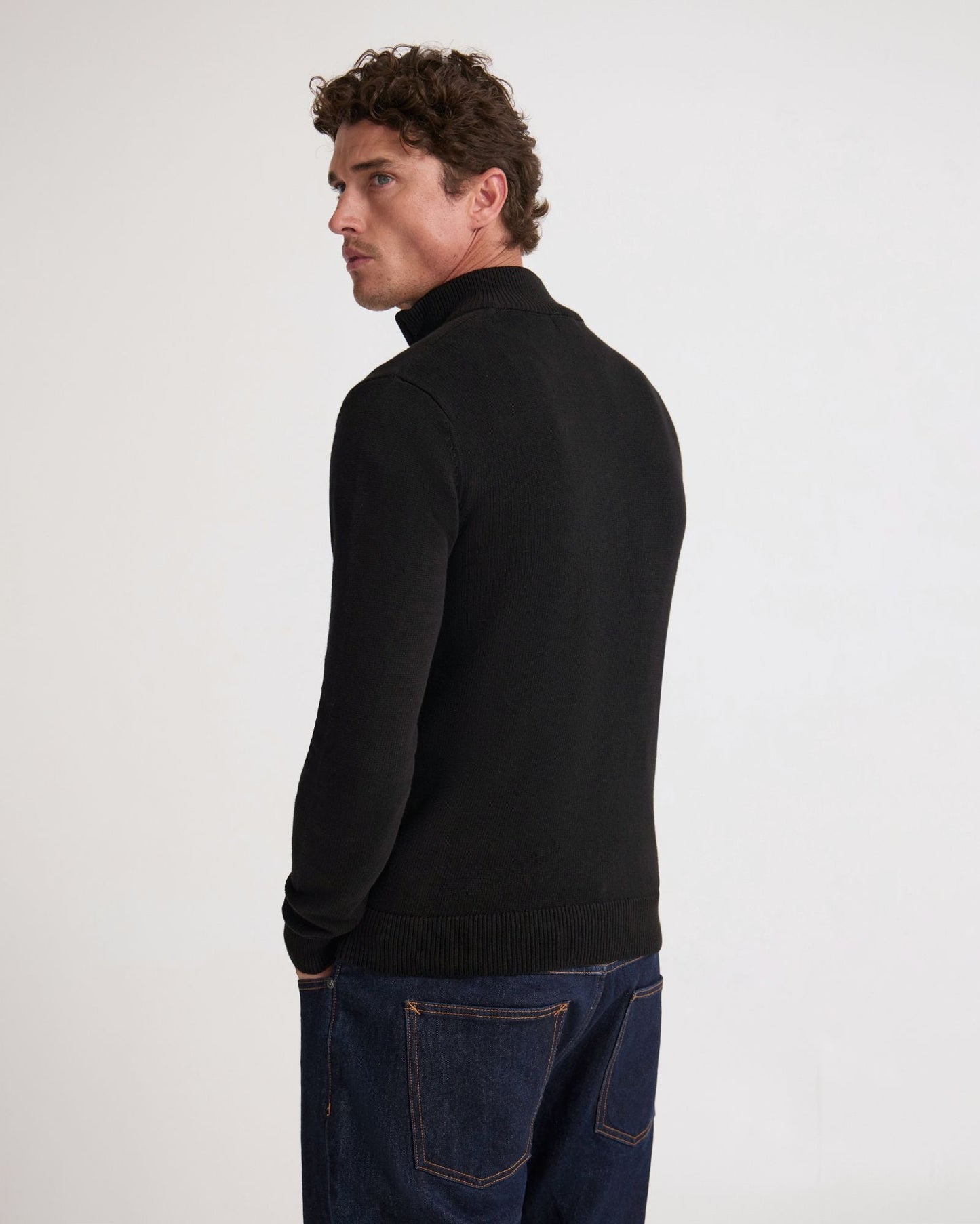 Robert Zip Neck Knit Pullover