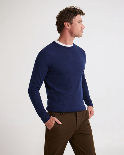 Crew Neck Pure Merino Wool Pullover