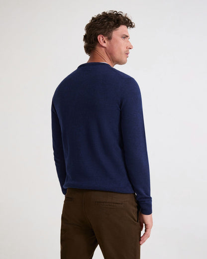 Crew Neck Pure Merino Wool Pullover