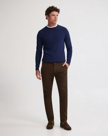 Crew Neck Pure Merino Wool Pullover