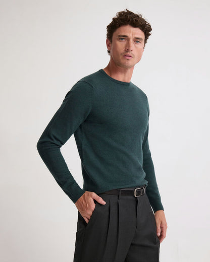 Crew Neck Pure Merino Wool Pullover