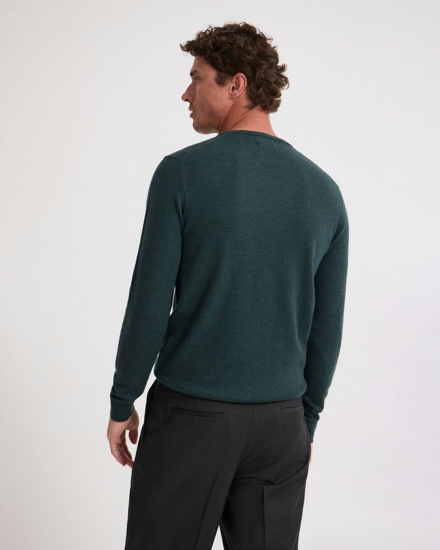 Crew Neck Pure Merino Wool Pullover