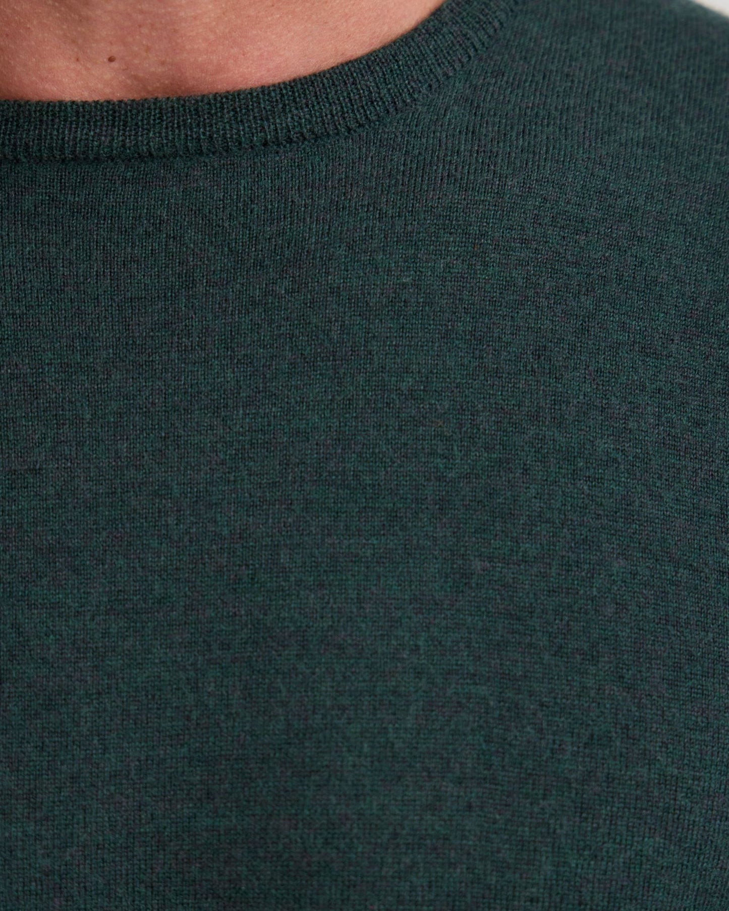 Crew Neck Pure Merino Wool Pullover
