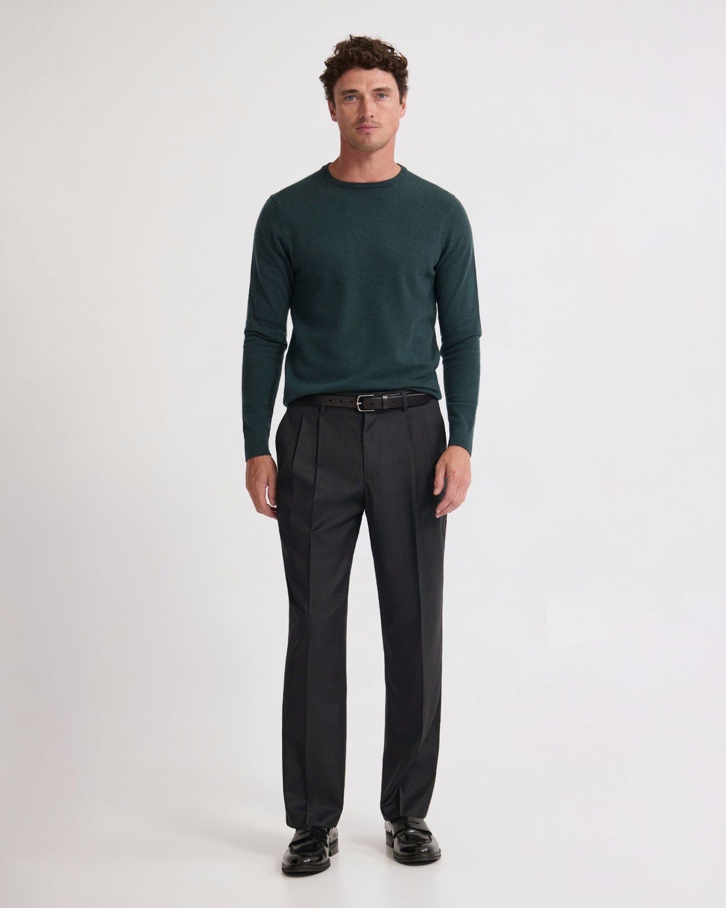 Crew Neck Pure Merino Wool Pullover
